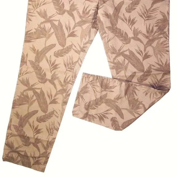 Nautica floral print men's pants size 38x30 modern slim fit